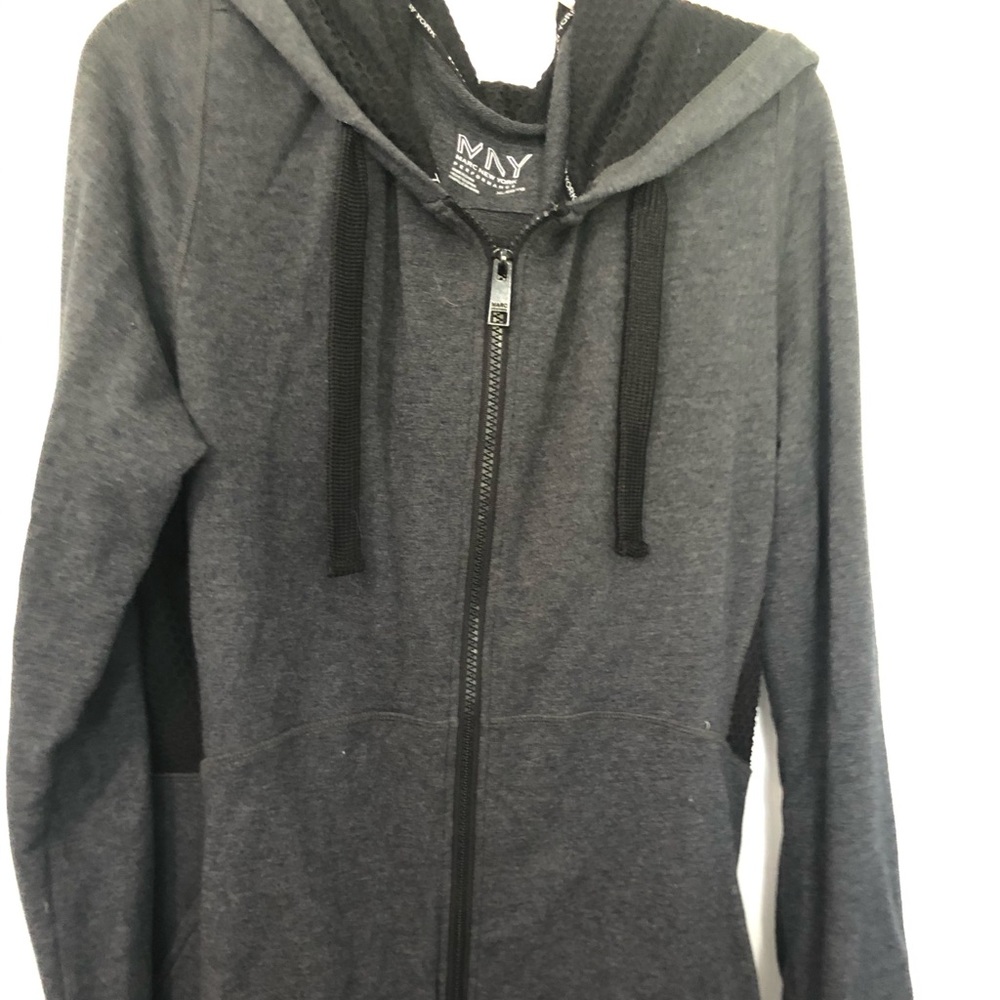 Woman’s gray jacket